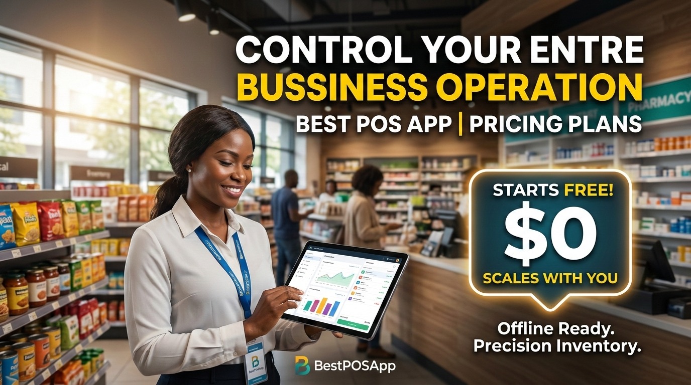 BestPOSApp Dashboard showing inventory analytics
